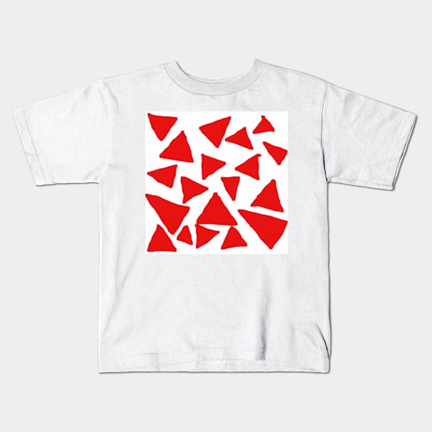 Red Chips Kids T-Shirt by Deadfluffy